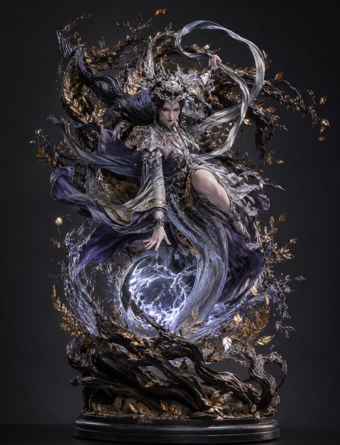 不做温柔版嫦娥，这次尝试把嫦娥从“月宫仙女”往“东方月神”方向改进，不是端着站在