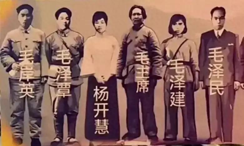 这是毛主席一家6位烈士的真实复原图，他们为革命献出了生命，中国人民一刻都不敢忘怀