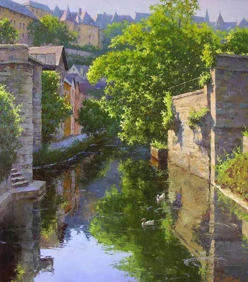 俄罗斯画家DmitryLevin绘画作品欣赏风景油画绘画​​​