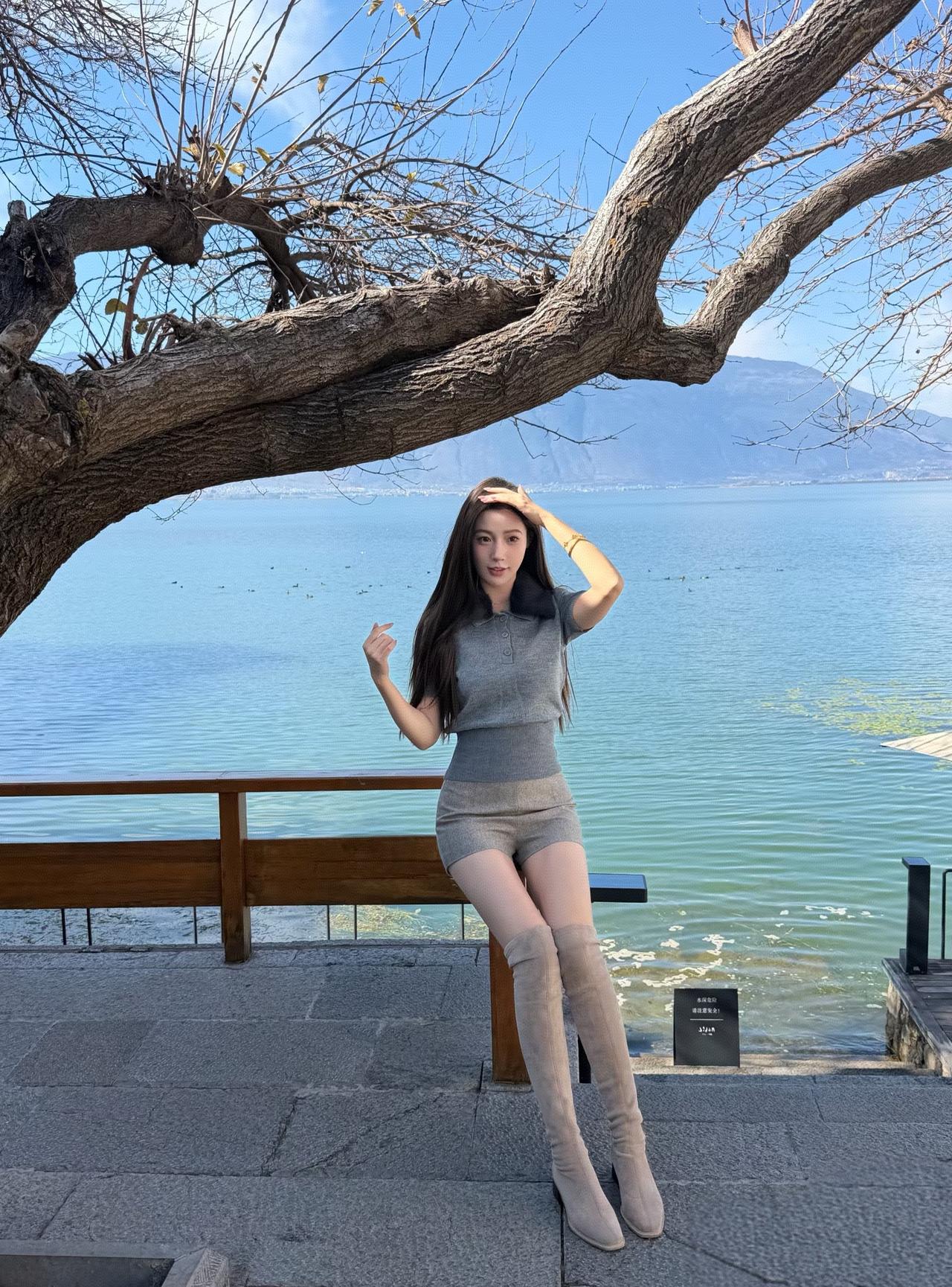 享受阳光和微风