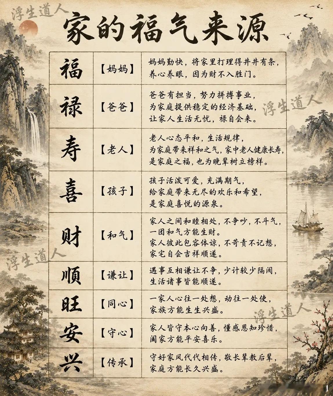 家的福气来源