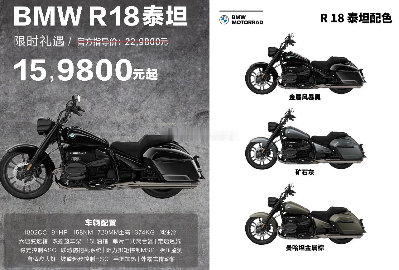 宝马R18现在新车多少钱啊？？？这是去年的海报~~~海阔试车超话​​​