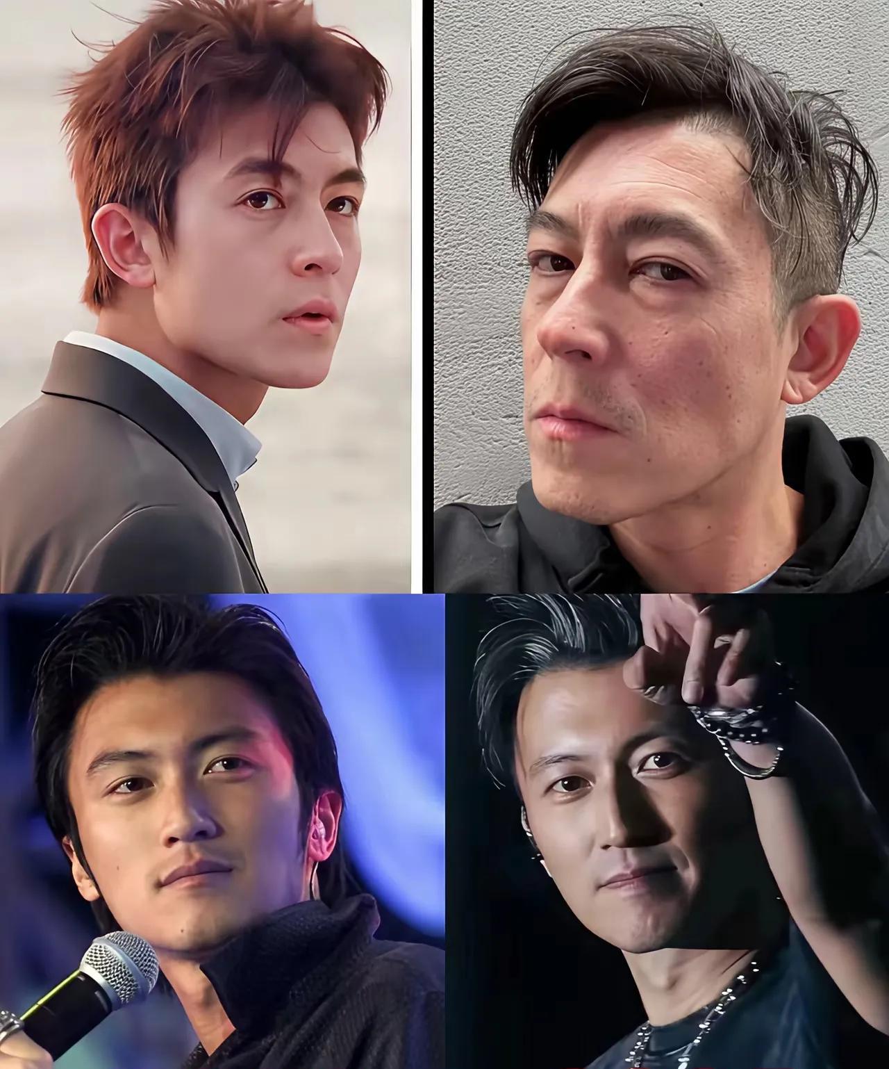 忽然间发现，谢霆锋和陈冠希这俩个男神，年轻的时候都是璀璨夺目，但是，四十几岁时在