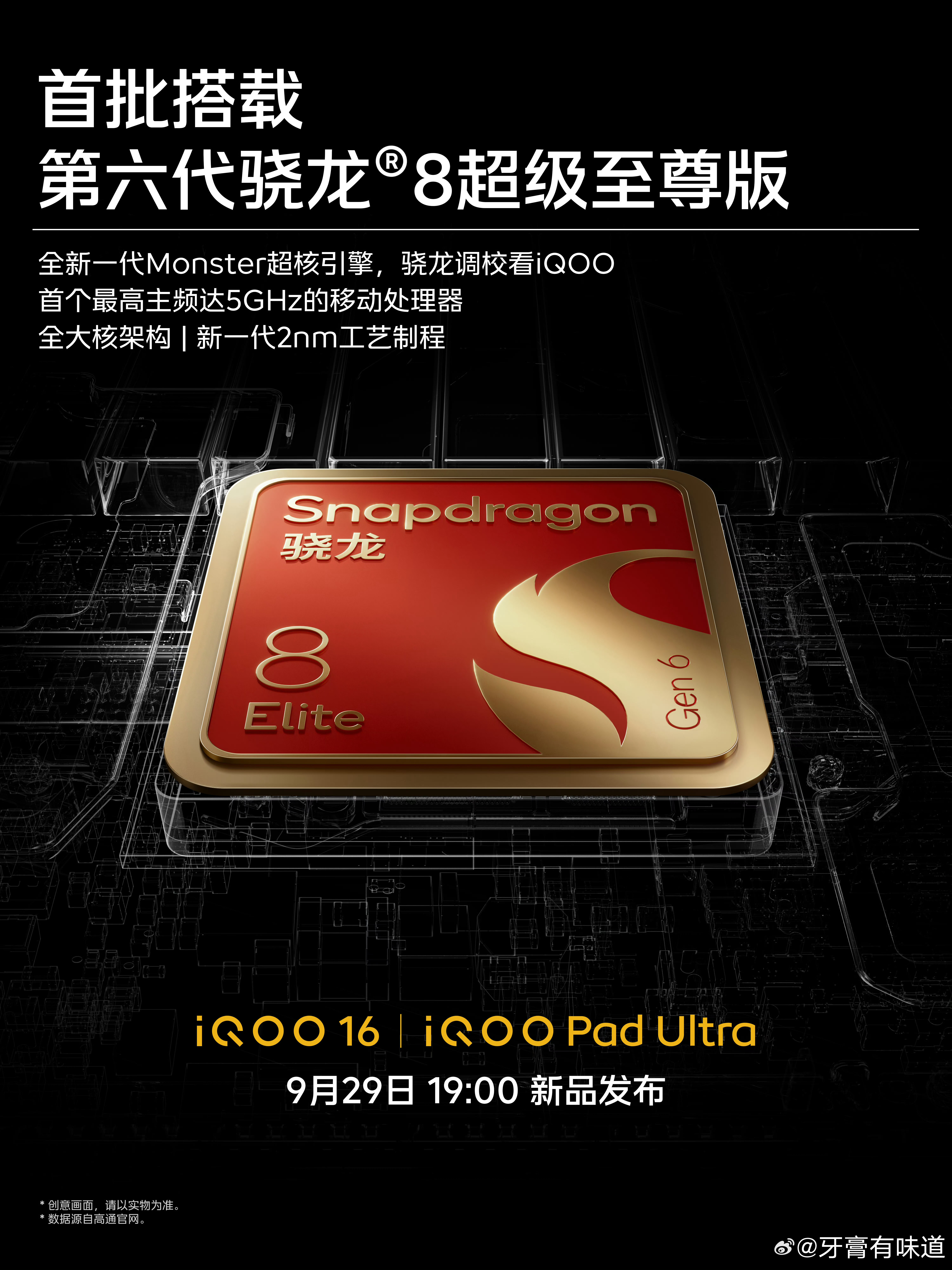 iQOO16这次iQOO16的芯片底牌，真的有点“掀桌子”了。首批搭载第六