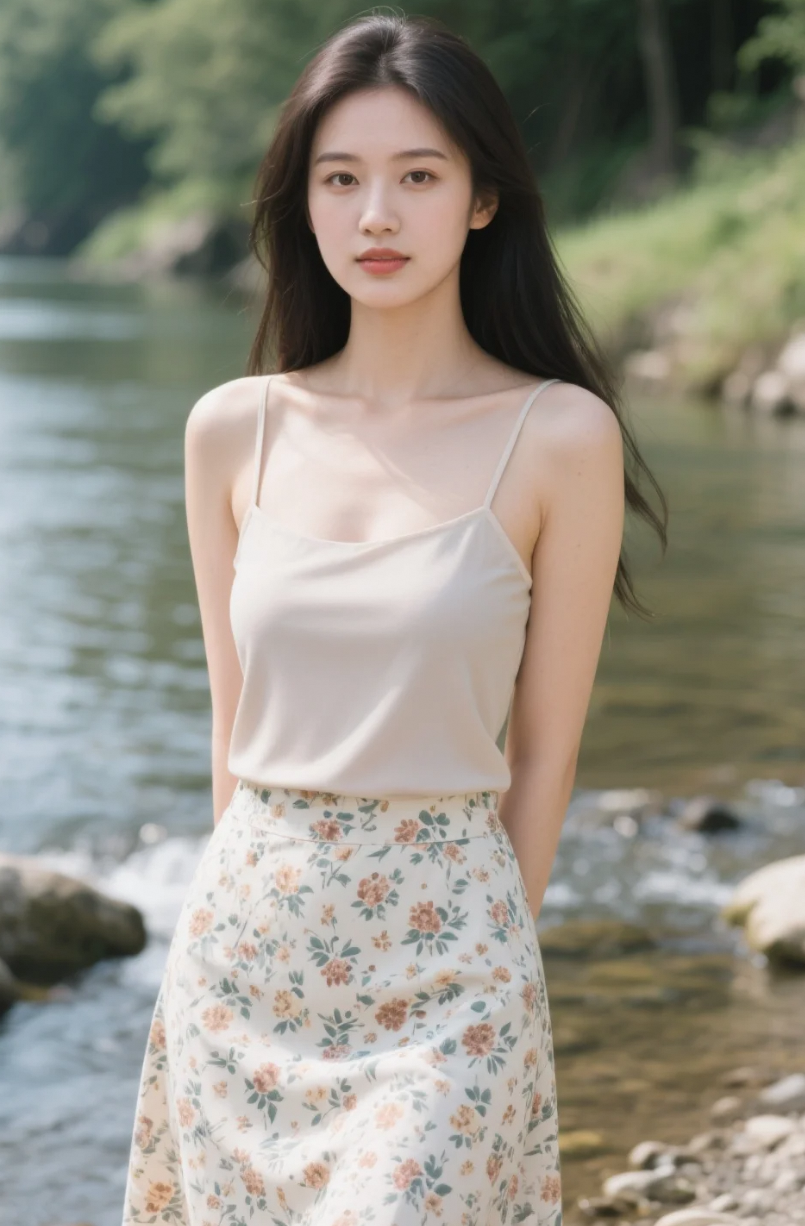 她不是来拍照的，是来演绎夏日恋歌的