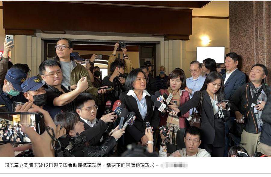 助理费除罪化争议持续陈玉珍现身抗议现场称“助理像家人”遭呛不要讲干话！2