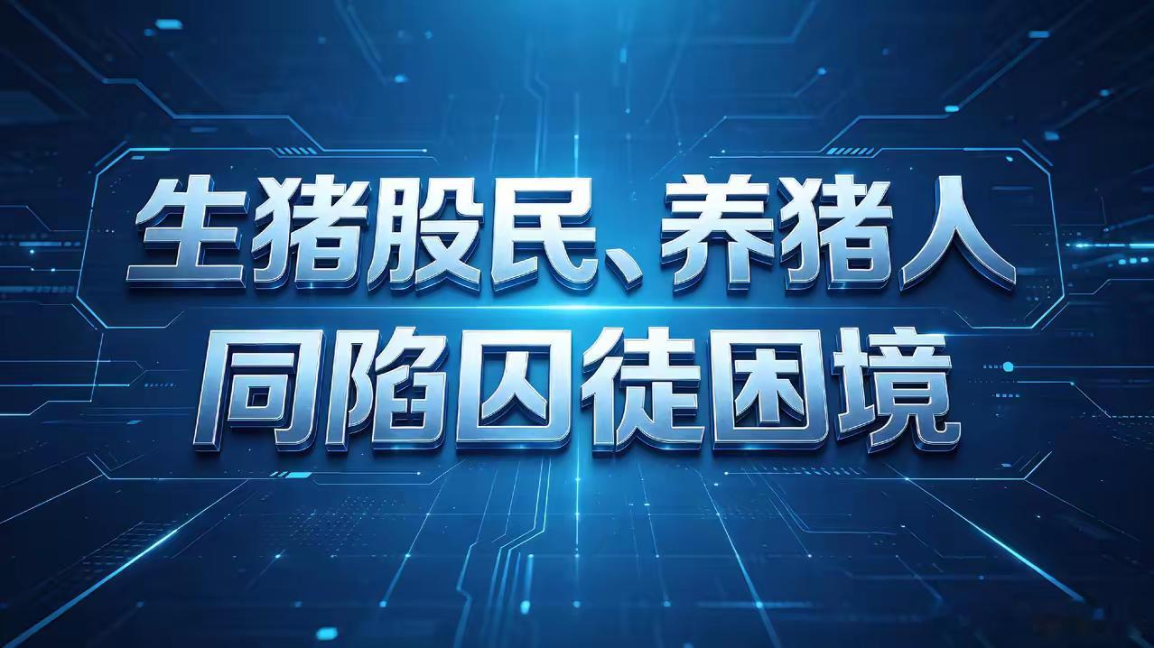 股民、养猪人栽在同一个大坑！都赌猪价见底，结果越扛越亏！养猪户和生猪股民，如今踩