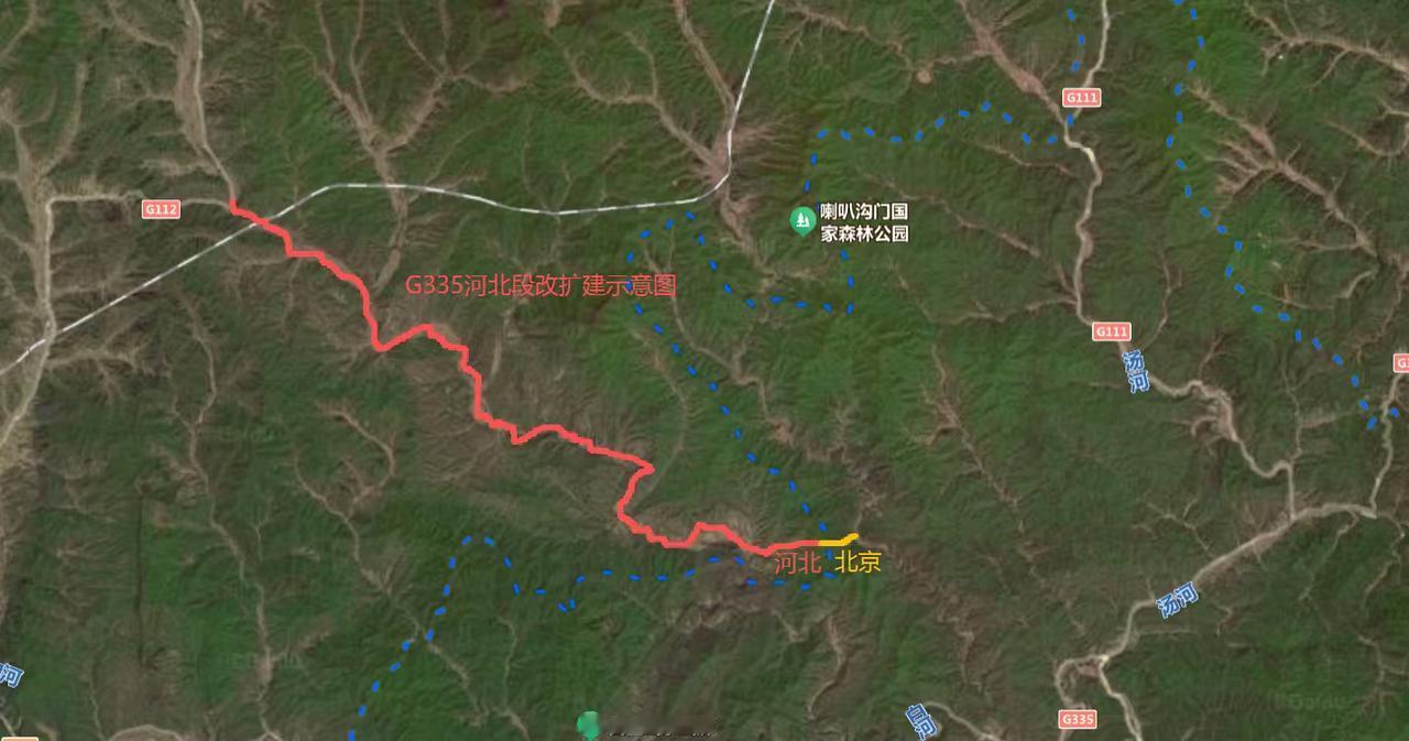 国道G335河北段扩建，全长48.2公里，将与北京段对接，告别断头路。路线线