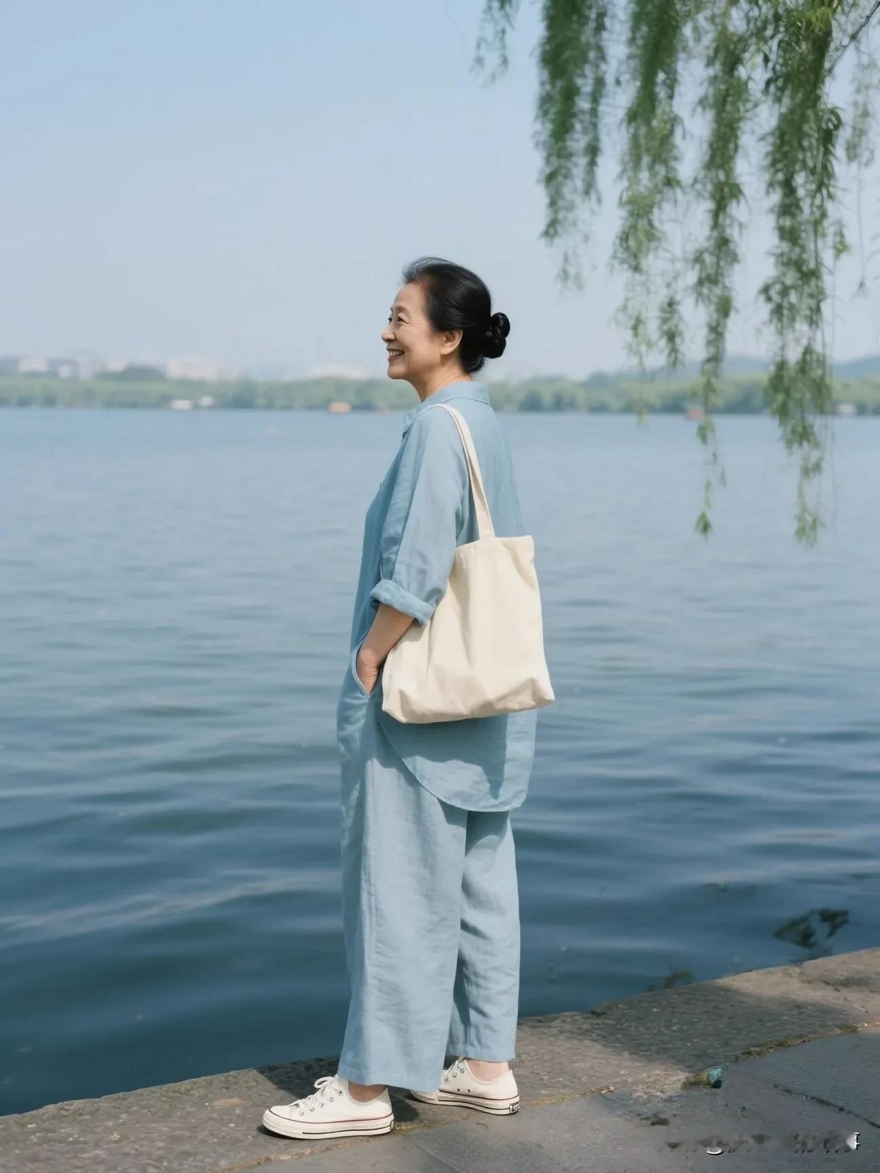我发现，50多岁的同龄女人，到了夏天几乎都是同一个穿着打扮。出门是一身没有