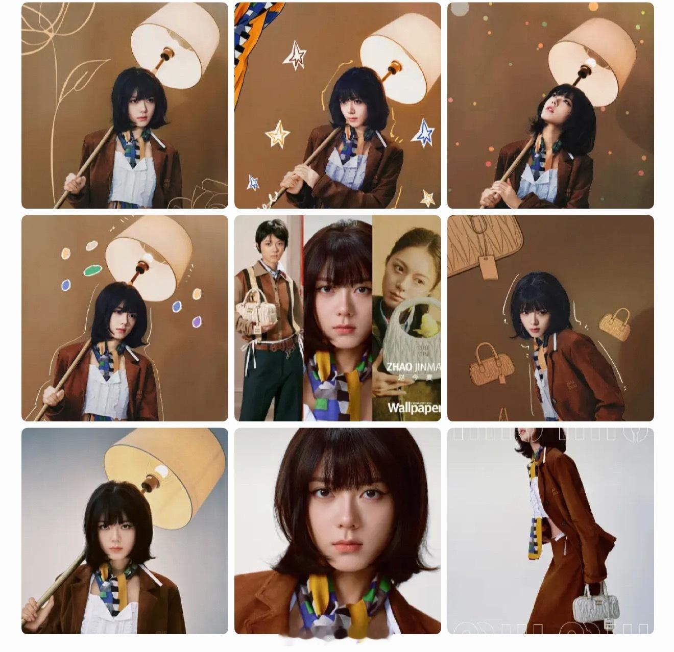 miumiu拍赵今麦欲扬先抑所以说是能拍好看的，之前故意往丑拍是吧。