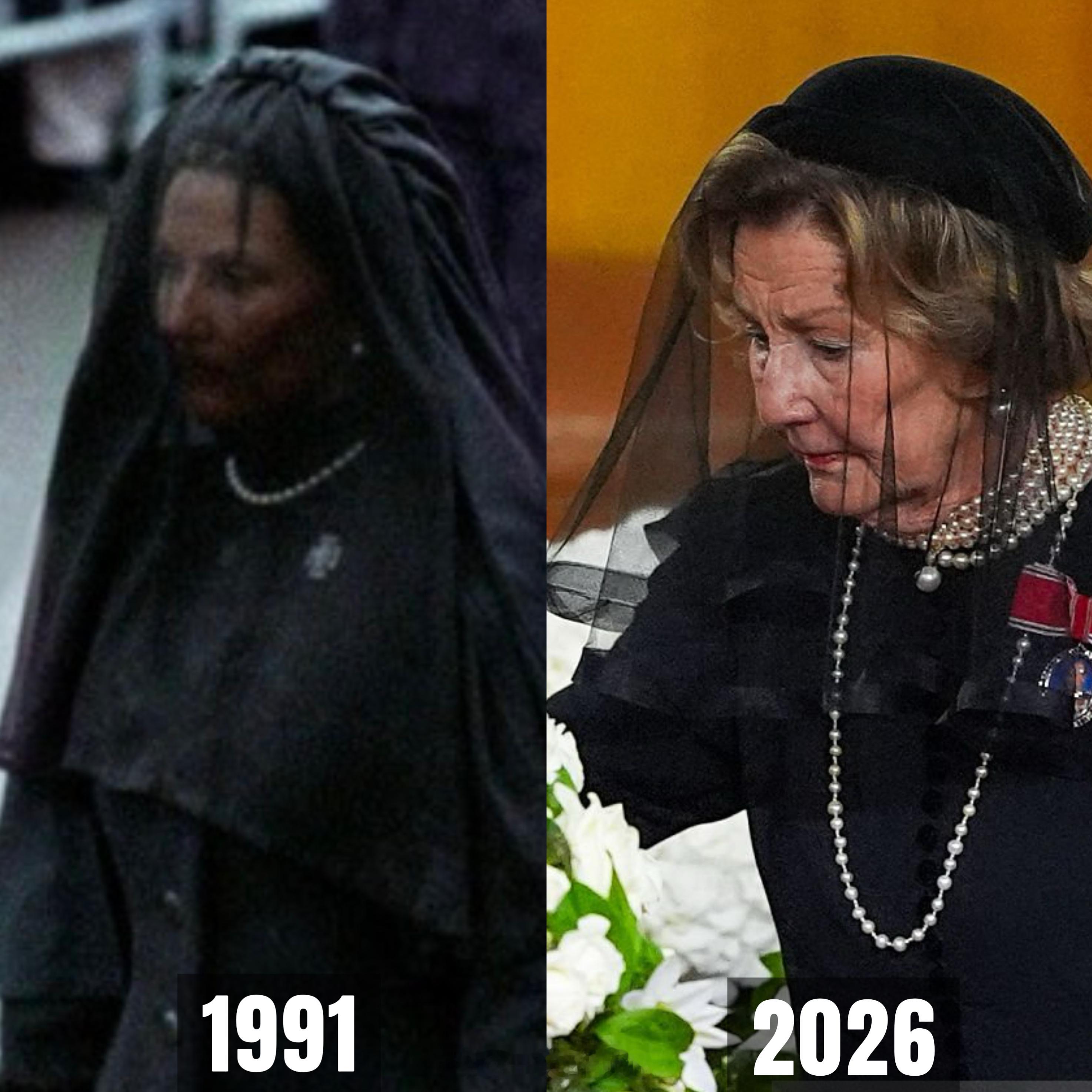 英国王室1991➡️20261991年1月30日，挪威的奥拉夫五世国王的国葬