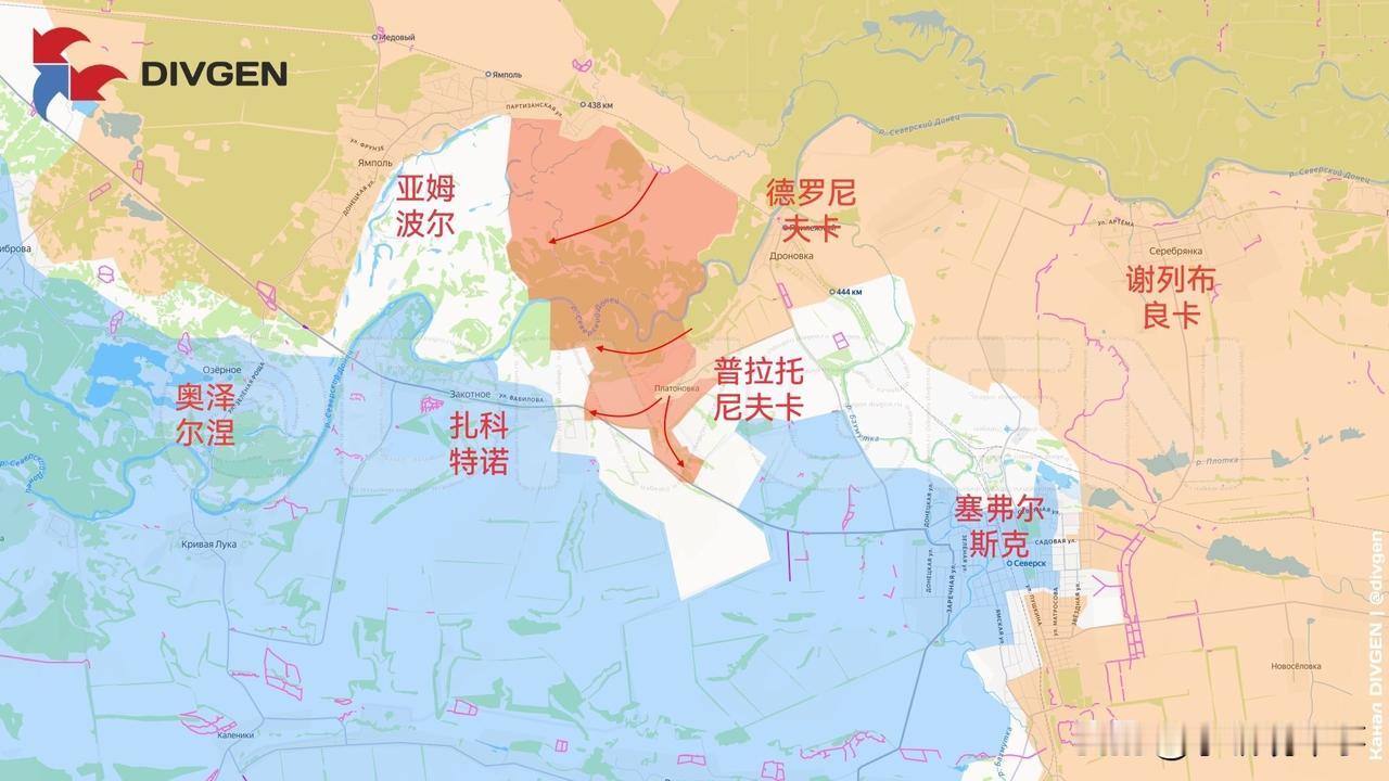 12月7日箭头社更新俄乌战报：图一：俄罗斯第2集团军已开始对扎科特诺村发起进