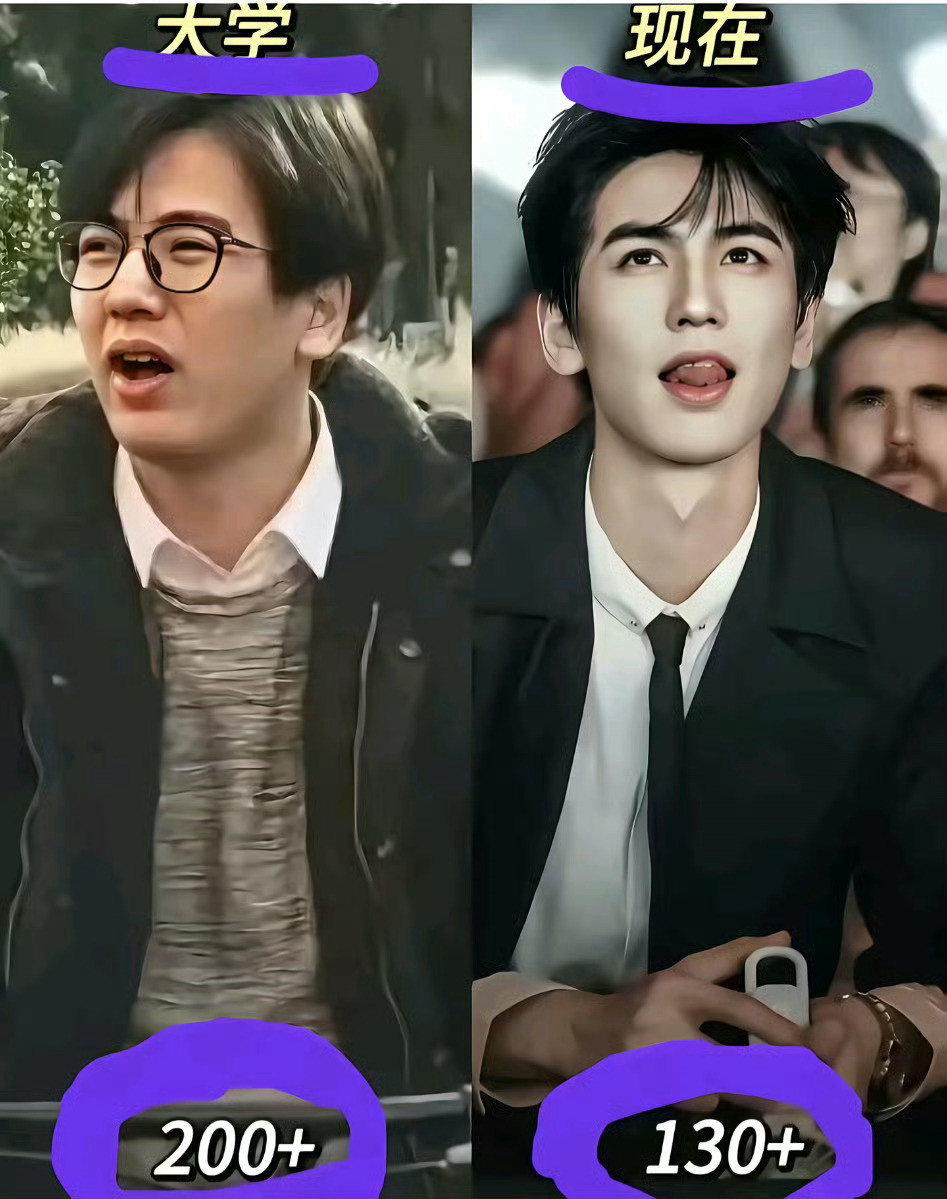 原来张凌赫以前长这样，果然胖子就是潜力股啊！