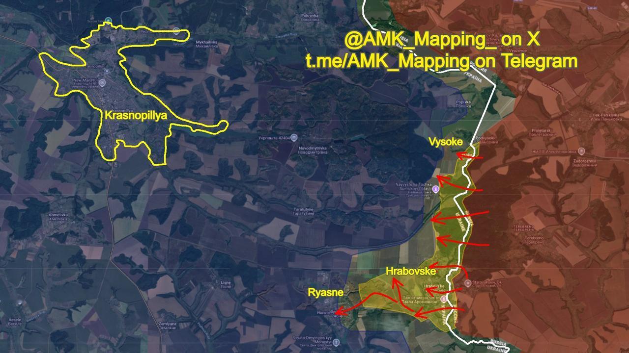 关于苏梅州克拉斯诺皮利亚方向的局势：12月20日凌晨，俄军第34近卫摩托化步兵旅