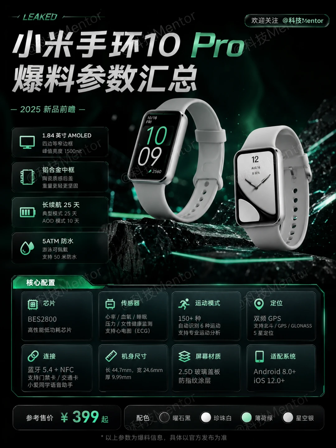399元真能买这配置，小米手环10 Pro要卖爆