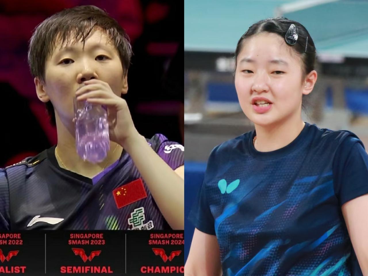 看到重庆冠军赛的签表，王曼昱松了一口气，因为张本美和很可能要一轮游了！每次抽