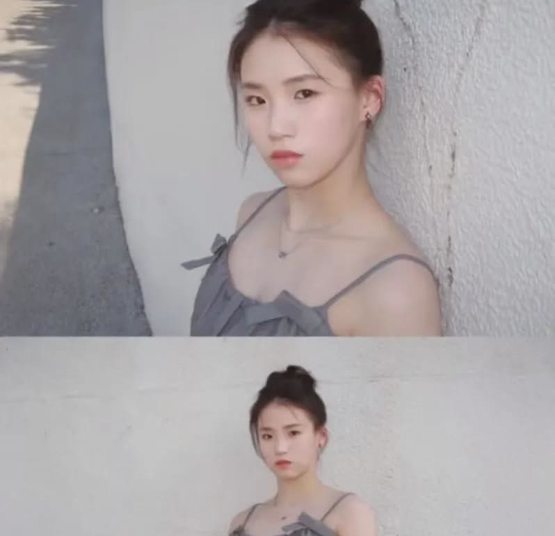陈芋汐的这个面相，在跳水界来看，不算好，平时看她穿泳衣不觉得穿的少，穿吊带连衣裙