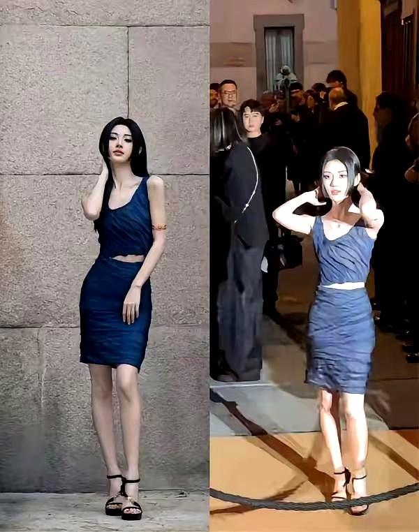 以前非常不喜欢她，四千年很矮！她永远是这个妆，发量是假的，手臂跟铁臂阿童木似的