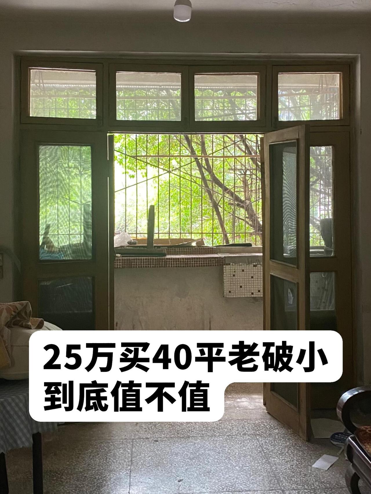 25万，买了套40㎡老破小，房子位于重庆南岸，步梯二楼，首付5万，月供1000，