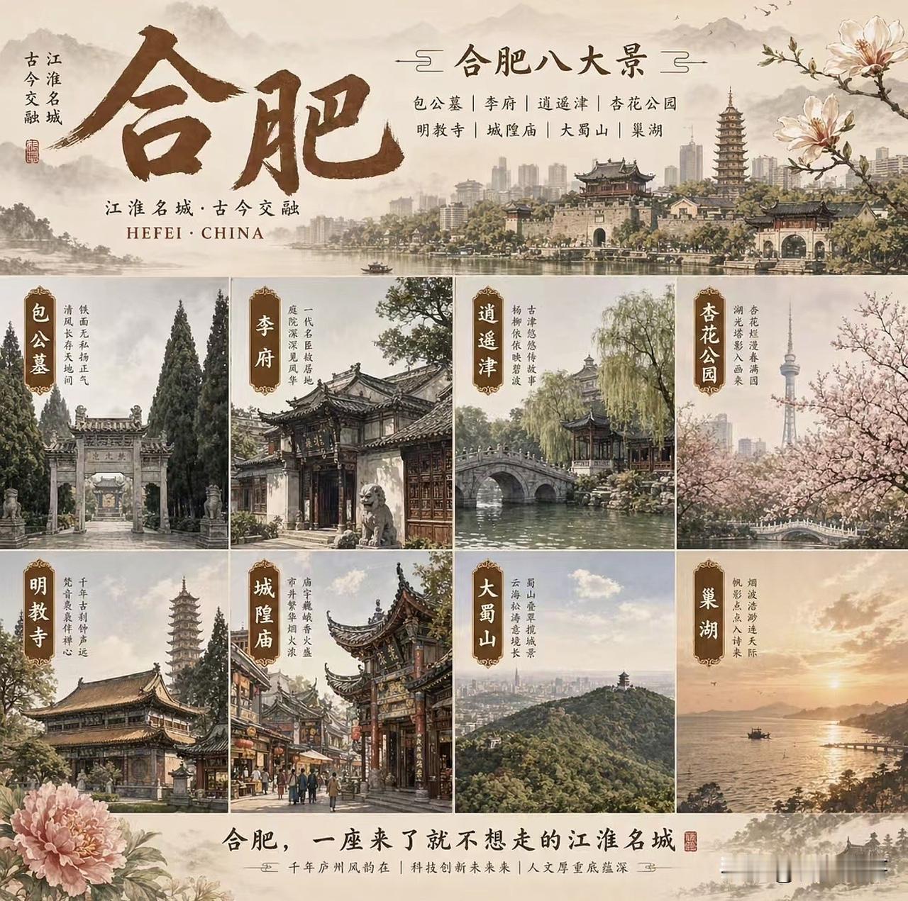 合肥八大景、特色地理～