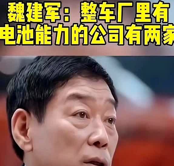 长城魏建军这话说得够狠！“全国能自己造电池的车企就两家，长城算一个”，这