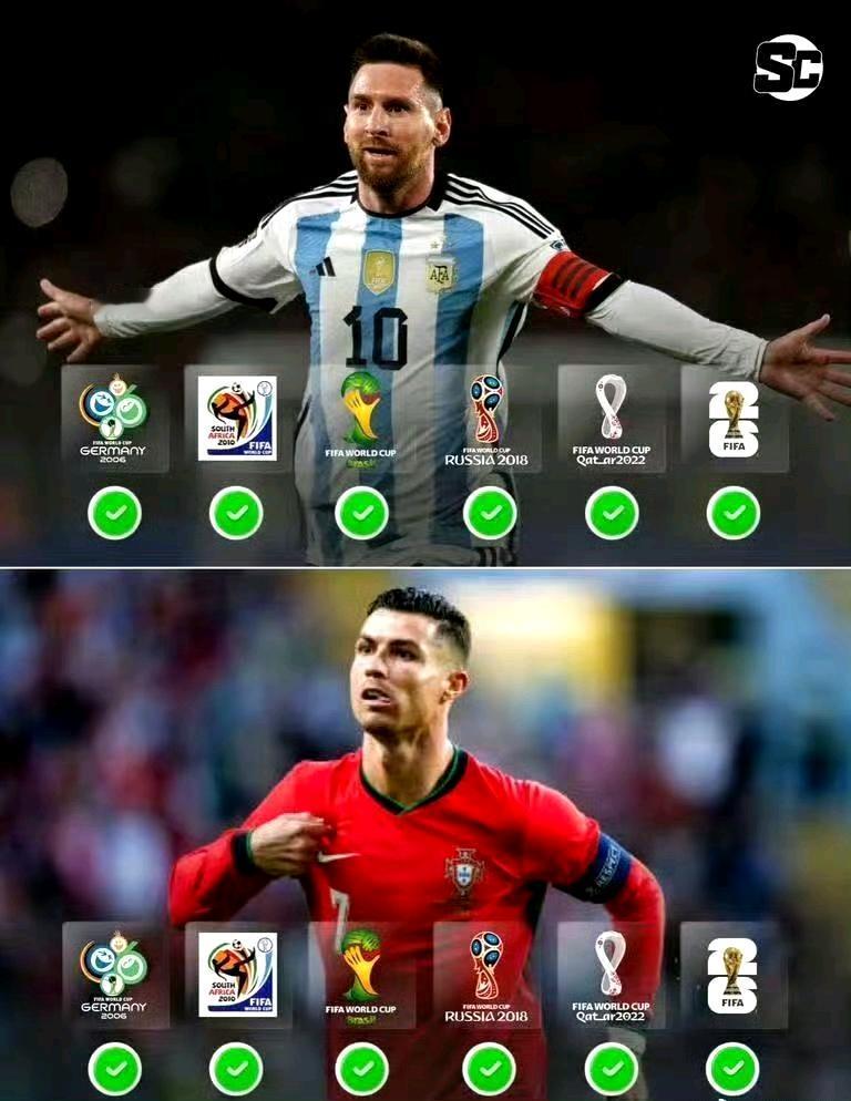 梅西和C罗连续六届世界杯没遇到，哈兰德第一次参加，就遇到一生之敌姆巴佩！梅西