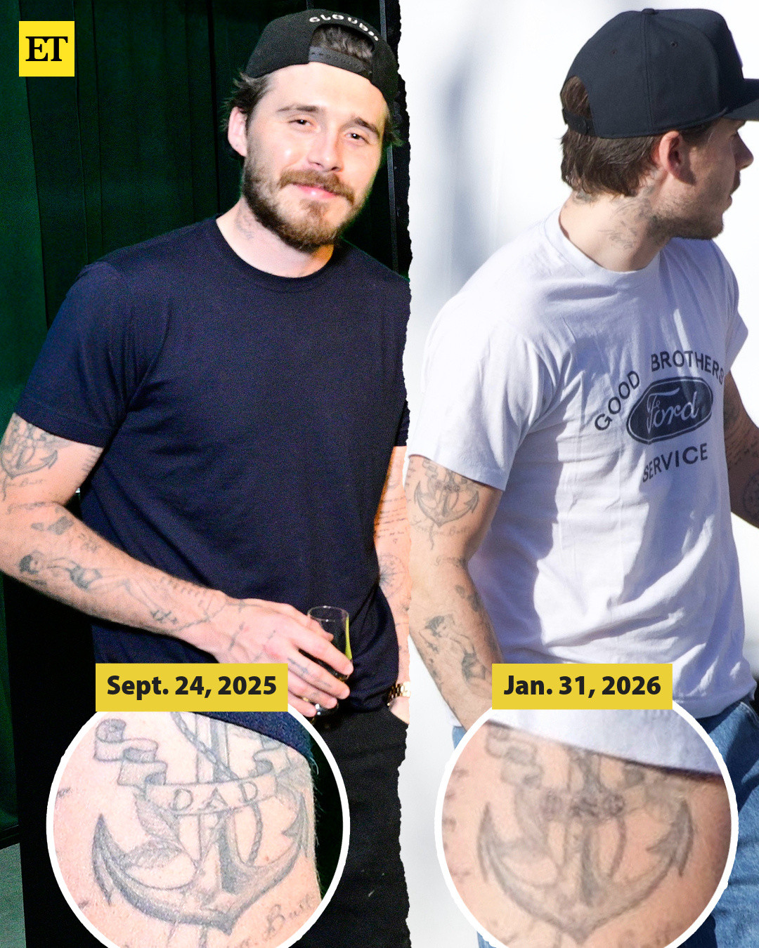 外媒曝大儿子遮盖手臂上贝克汉姆纹身布鲁克林控诉父亲贝克汉姆，家庭关系闹不和引发热