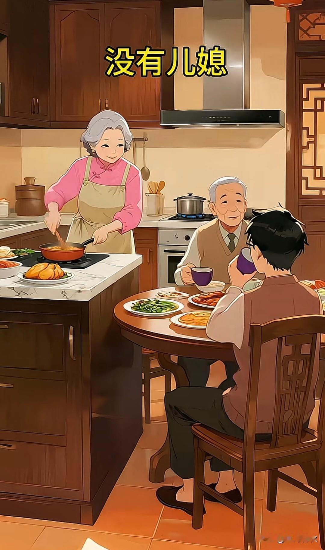 没有儿媳和有儿媳的区别网友们都纷纷共情的家庭状态现实生活这样的多吗？还没有