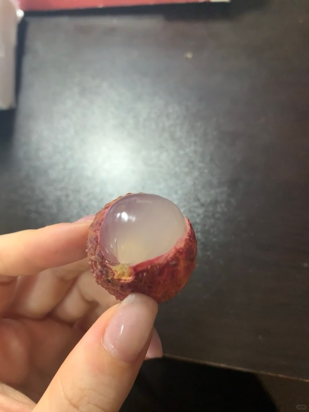 其实新鲜的荔枝是透明的🍋​​​