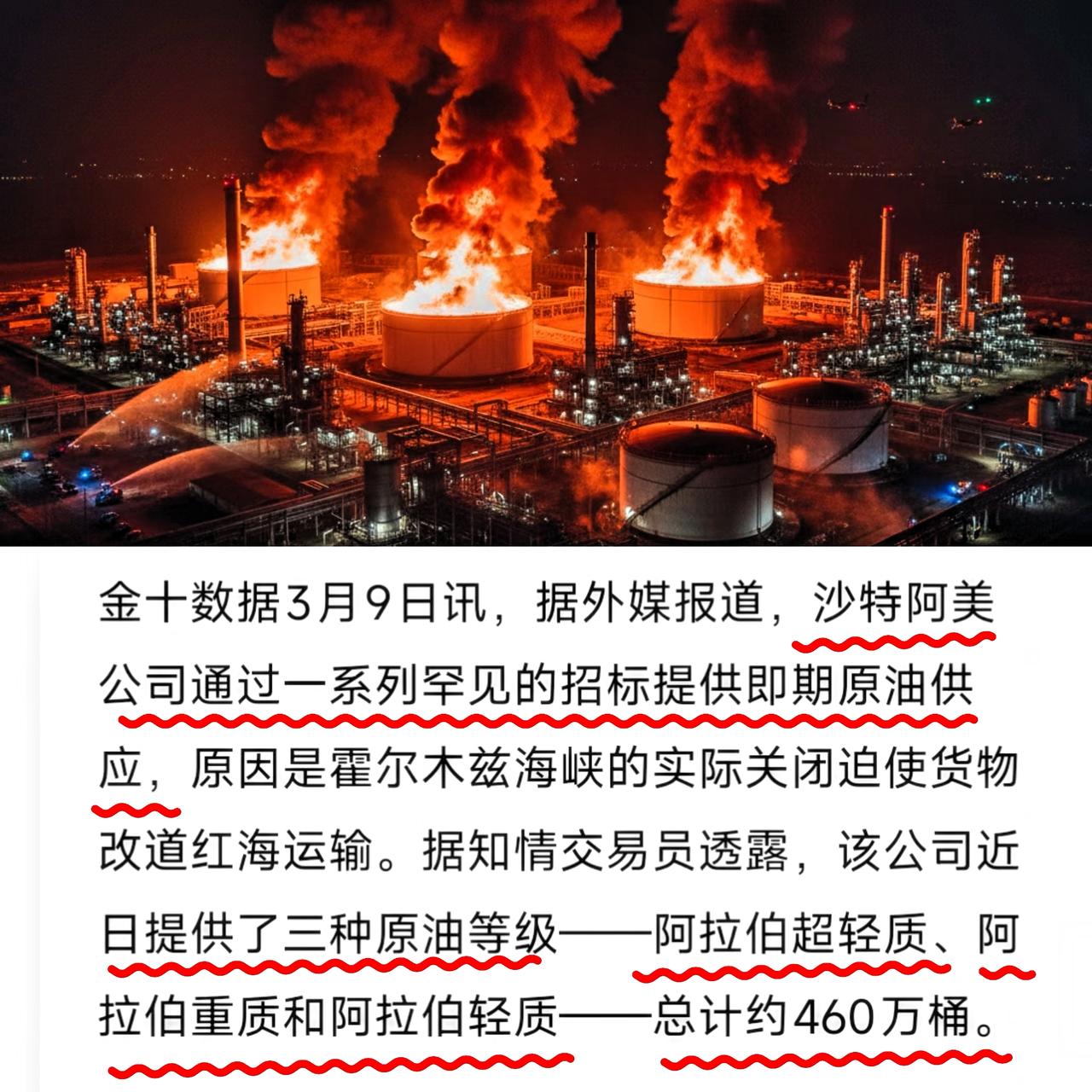 这个有点意思！沙特阿美破天荒搞原油现货招标简单说，就是全球油老大突然改规矩