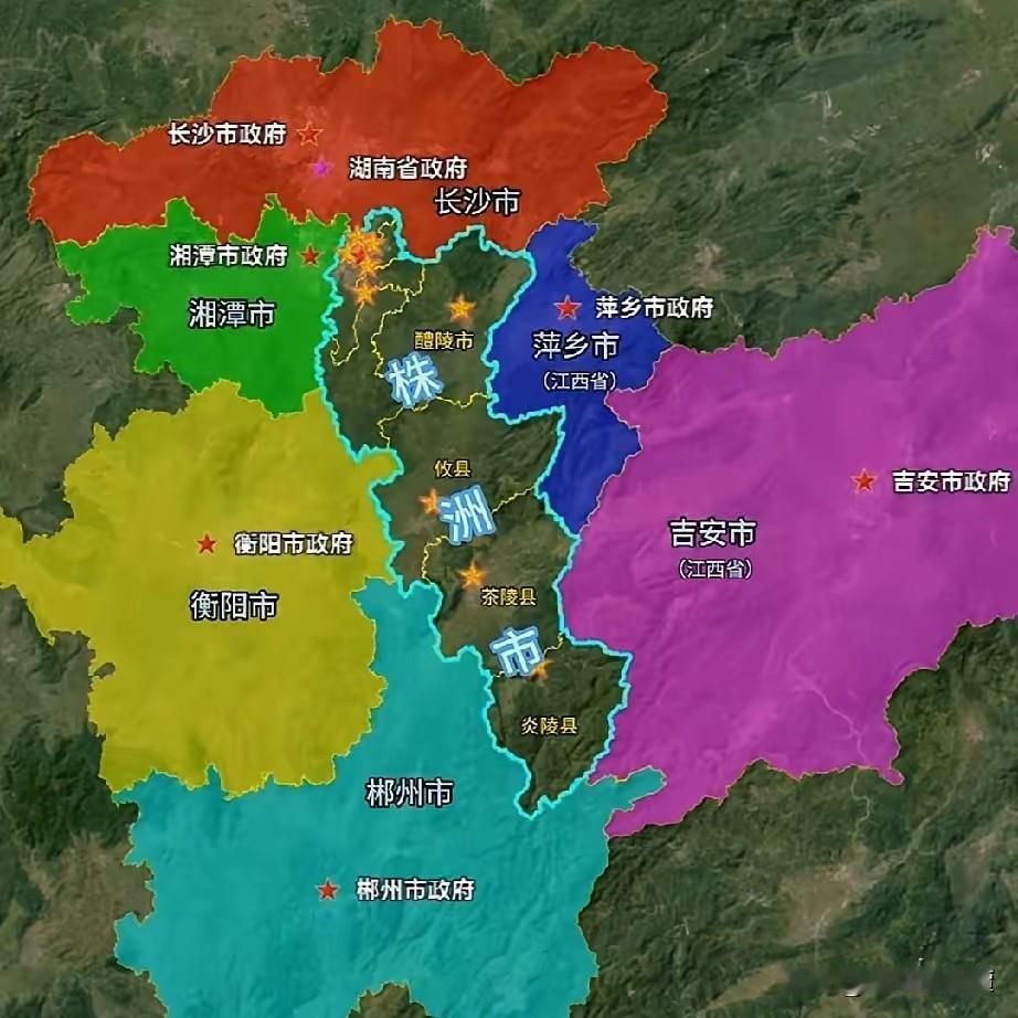 株洲主城区地处市域最北端，真的能够辐射带动下辖县市的发展吗？翻开株洲的区域地图