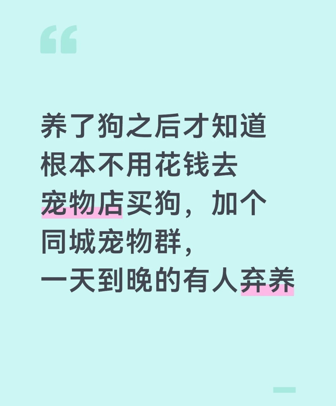 如果想养狗养猫，感觉真的很好捡。或者加一些同城的宠物群，有很多弃养的。领养代替购
