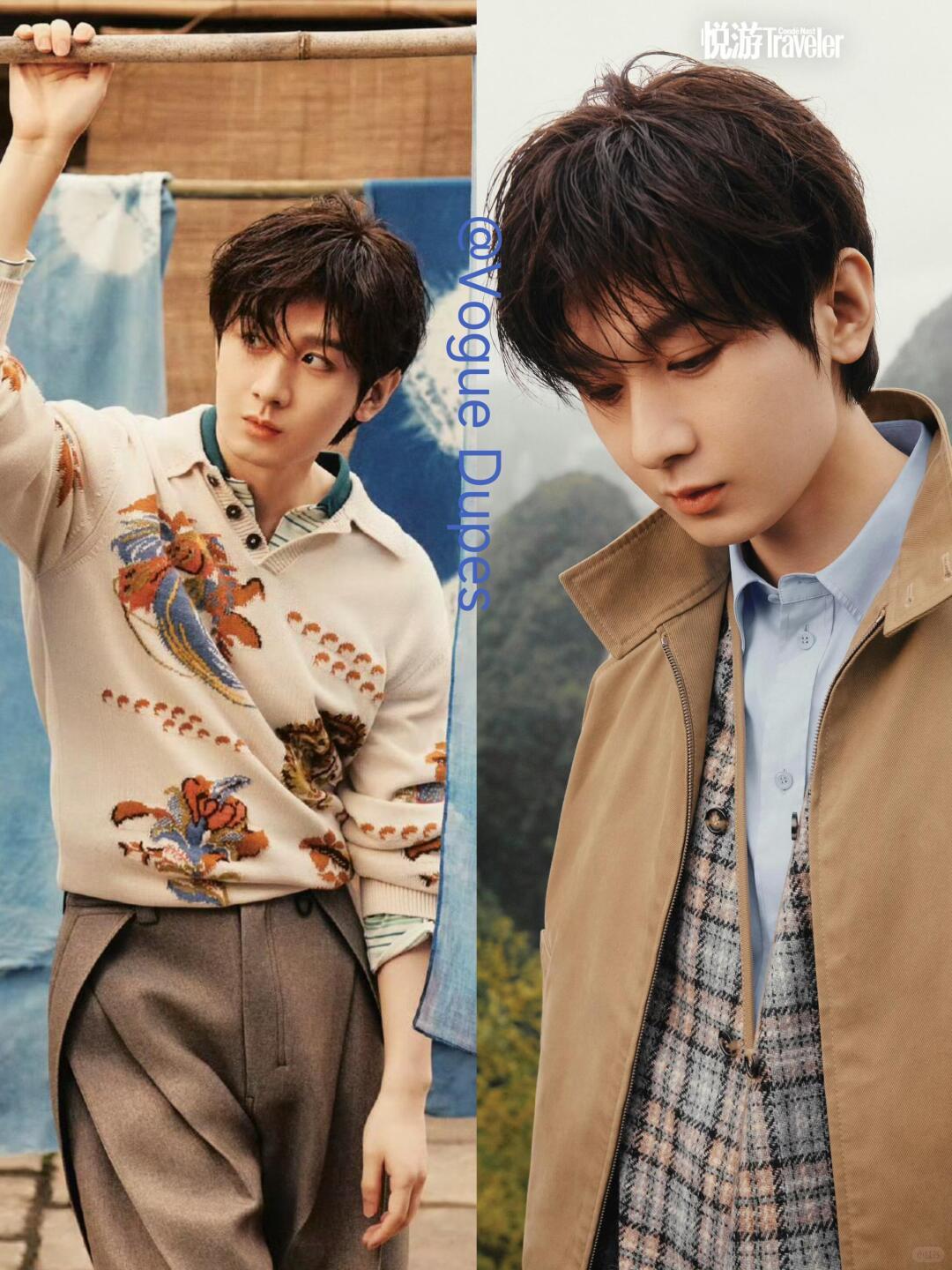 成毅悦游周年刊造型look📷松弛感拉满🌿成毅这组周年刊造型直接封神！每一套都