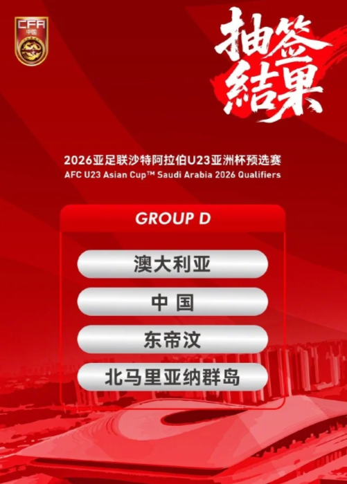 U23国足赛程安排迎来利好消息亚足联官宣，U23亚洲杯预选赛D组赛程确定。