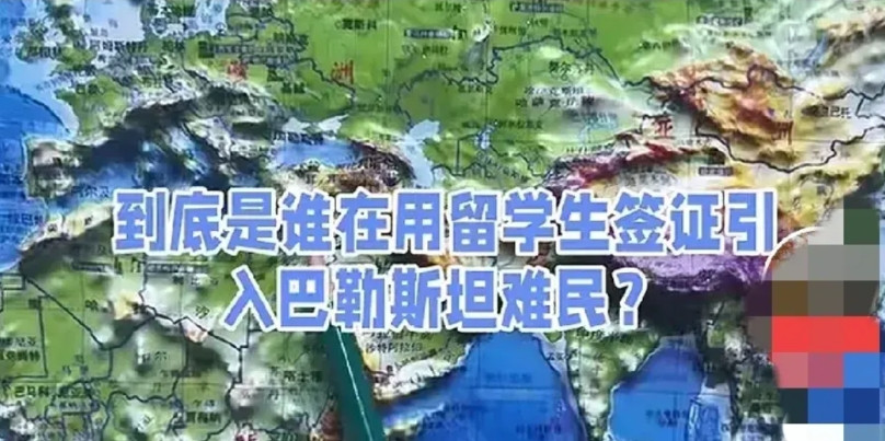 因为一条某音视频爆出一些巴勒斯坦难民利用国际留学生身份来东方大国，关键是还带了家