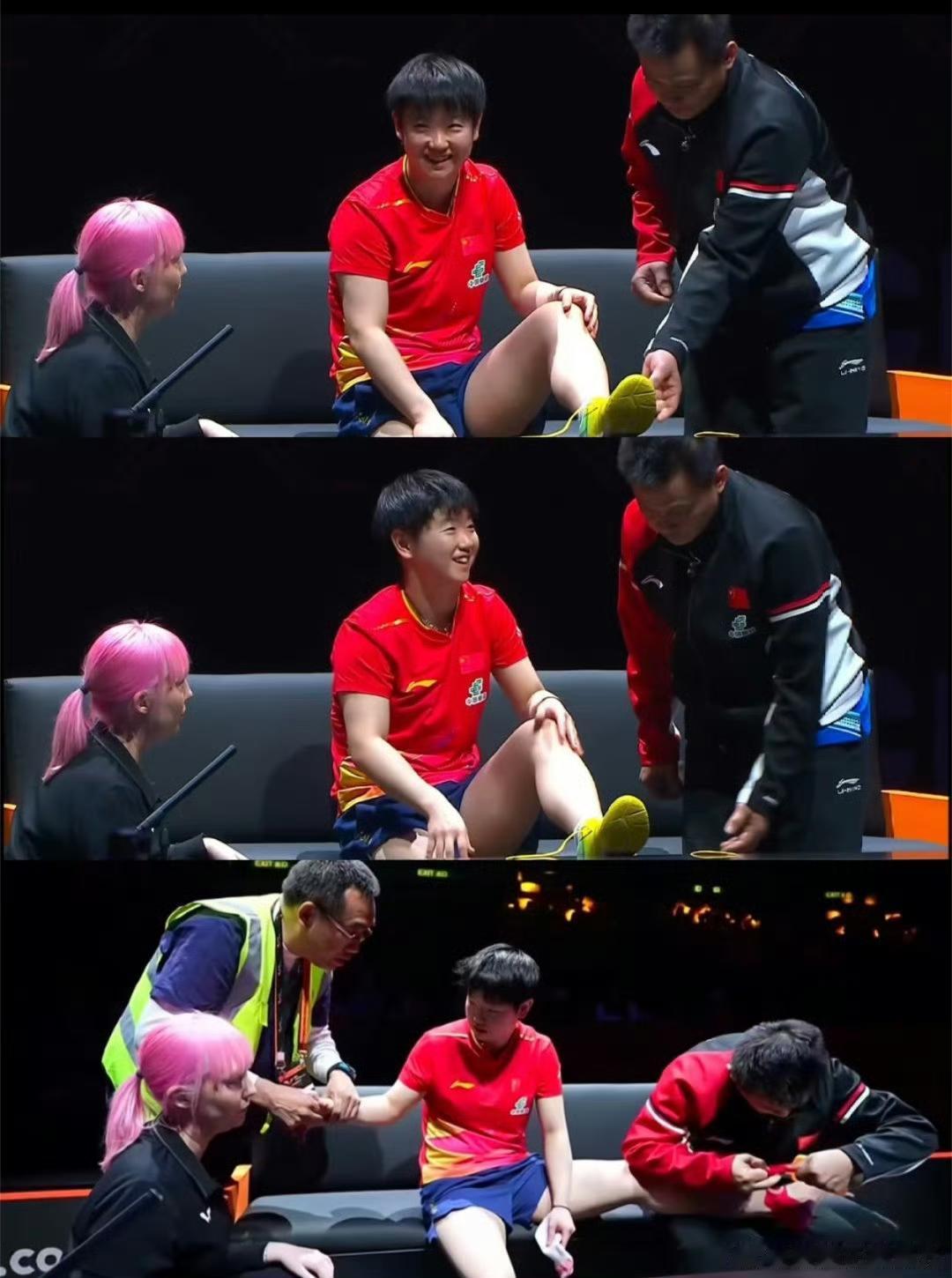 在打了5局比赛后，最后一局体面的打完，孙颖莎选择了退赛！从未想过因赛程安排极