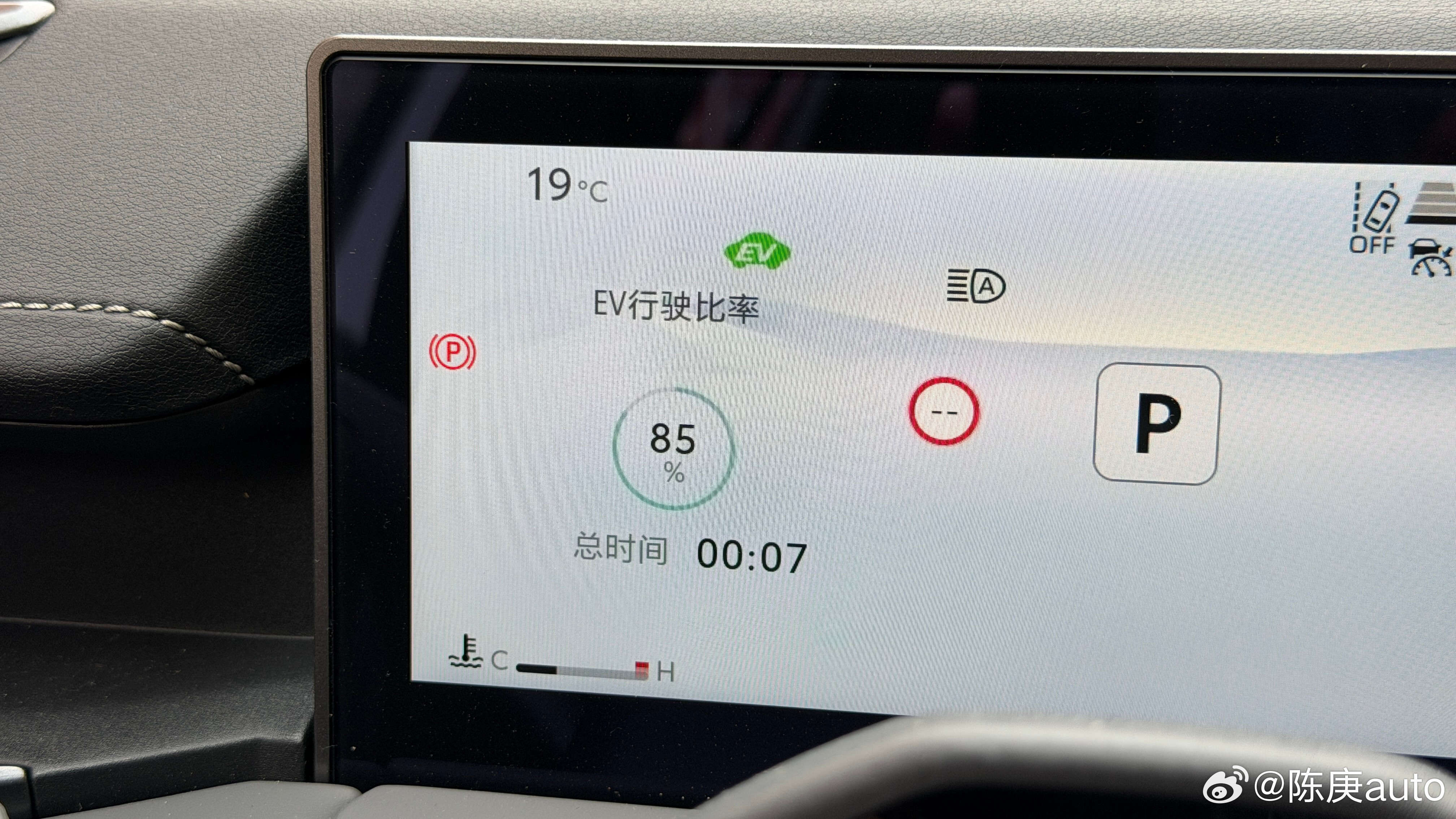 丰田RAV4荣放2.5L混动四驱，假期三天一共跑了66.5km，表显平均油耗5.