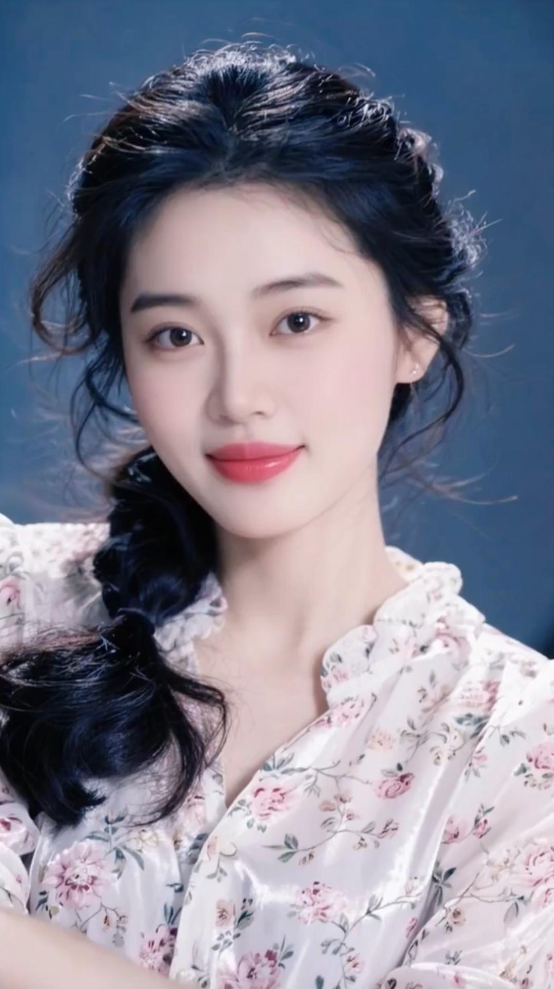 温柔甜美的少女，花裙飘逸，微笑如春风。高雅气质美女美女人像群