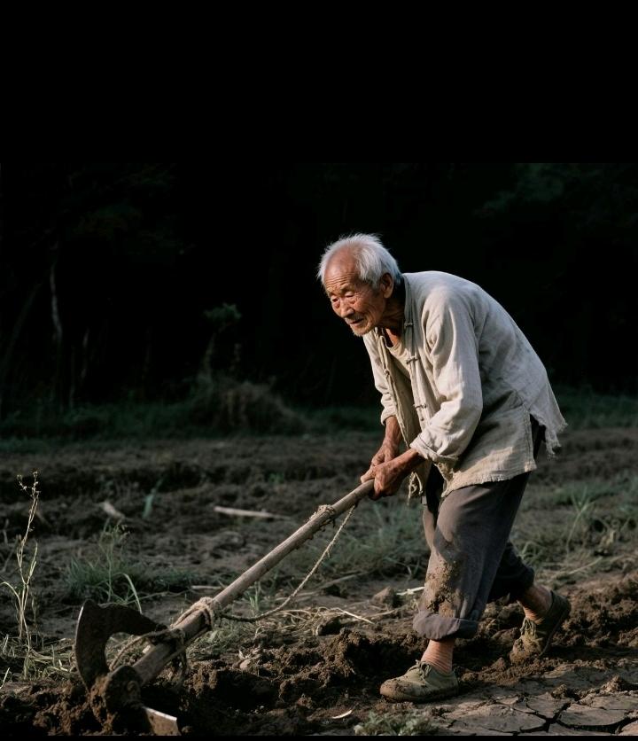 年过花甲不敢闲，累如牛马种大田，城里老人多享乐，……请友续句……？[微风