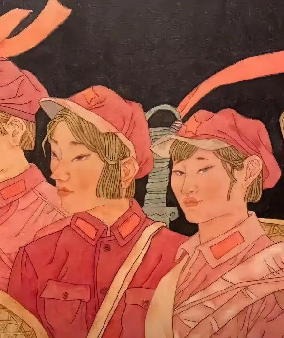 近日争议巨大的画作《新时代的长征路之星星火》被撤展，我是觉得作者刘翔鹏有点冤。