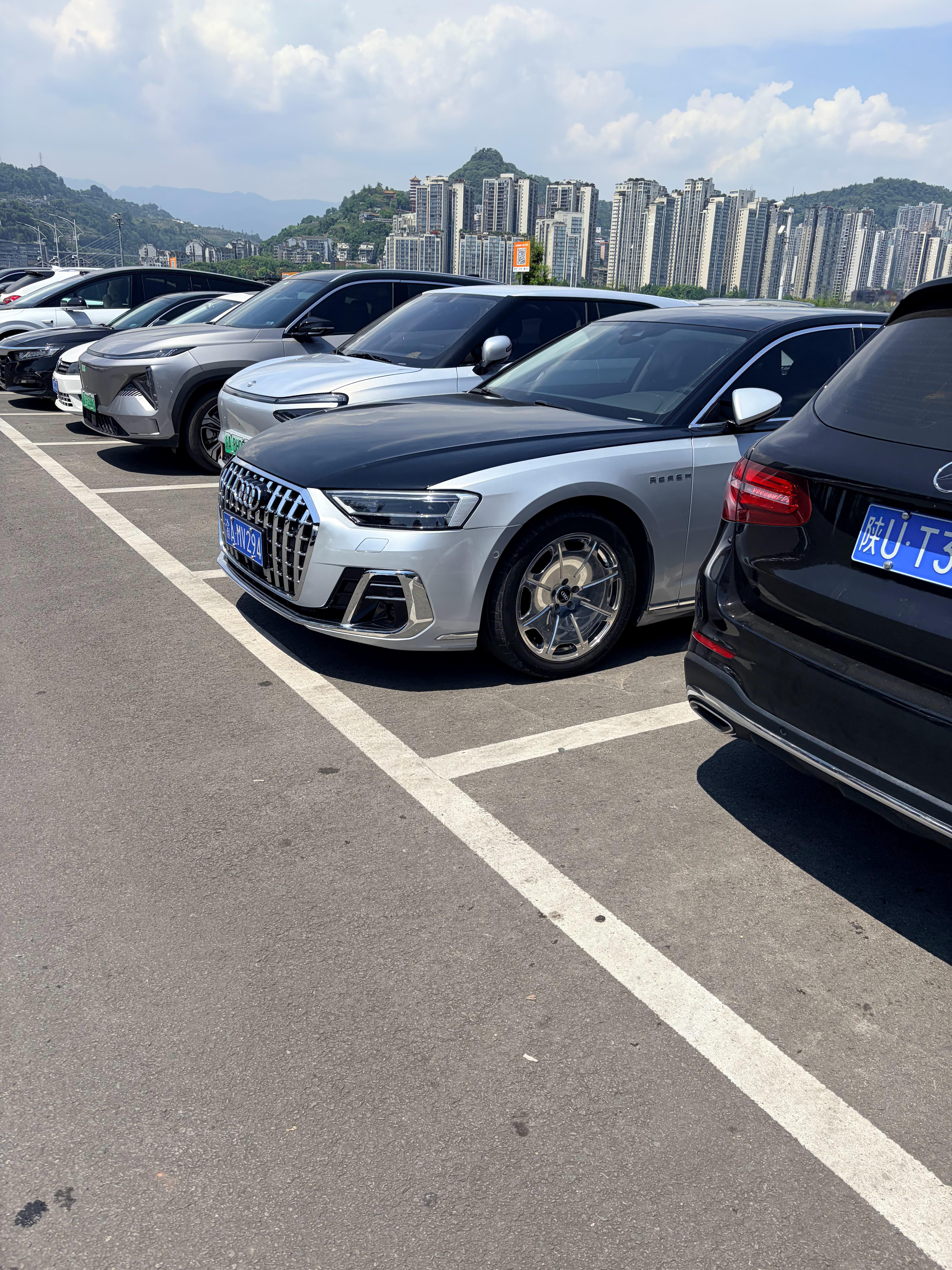 这个奥迪看着有点特别啊。