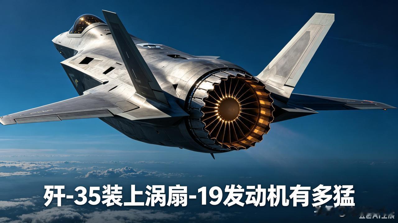 涡扇-19是歼-35的目标国产第四代中等推力发动机。换装涡扇-19之后，歼-35