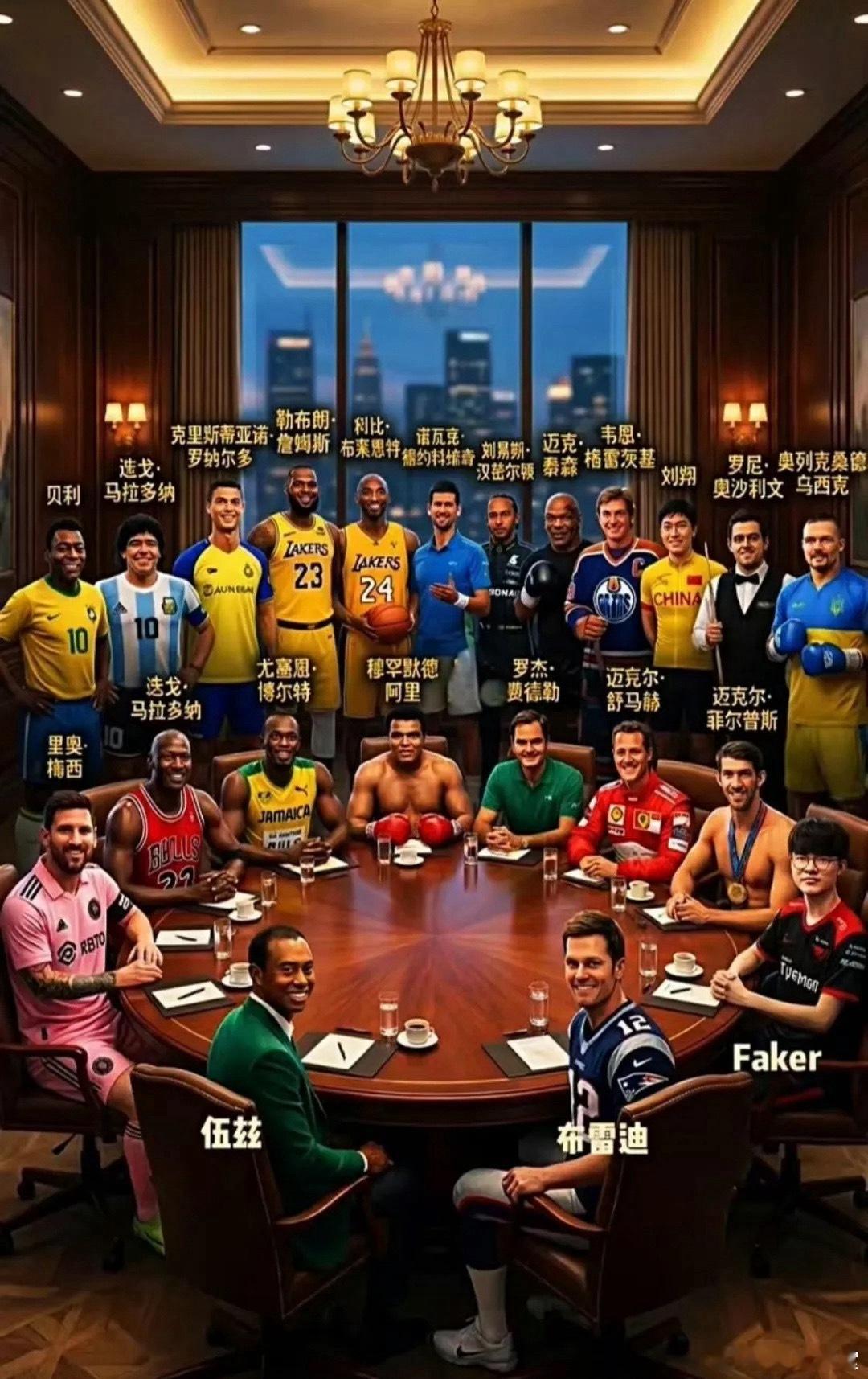 体育界圆桌派，谁坐下？谁站着？