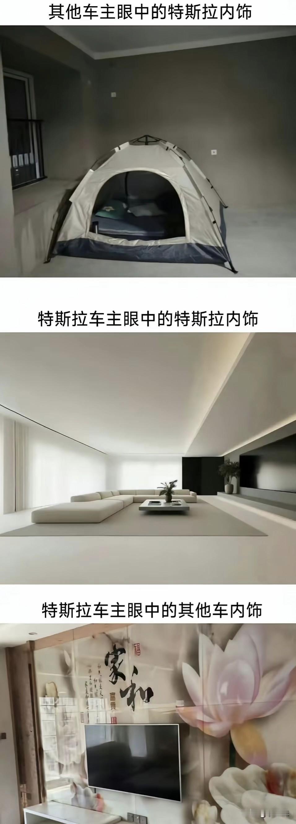 不同人眼中的特斯拉内饰真的有这么大区别吗？