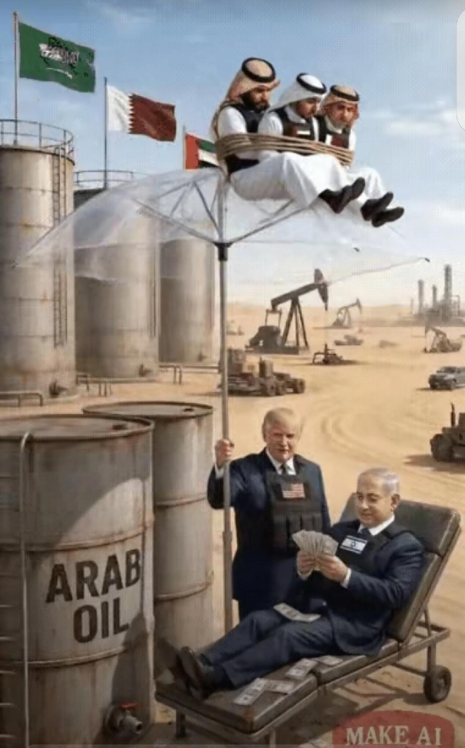 保护伞网友太有才了，这到底是谁保护谁？看看躺椅上坐到的是谁？支撑着保护伞的