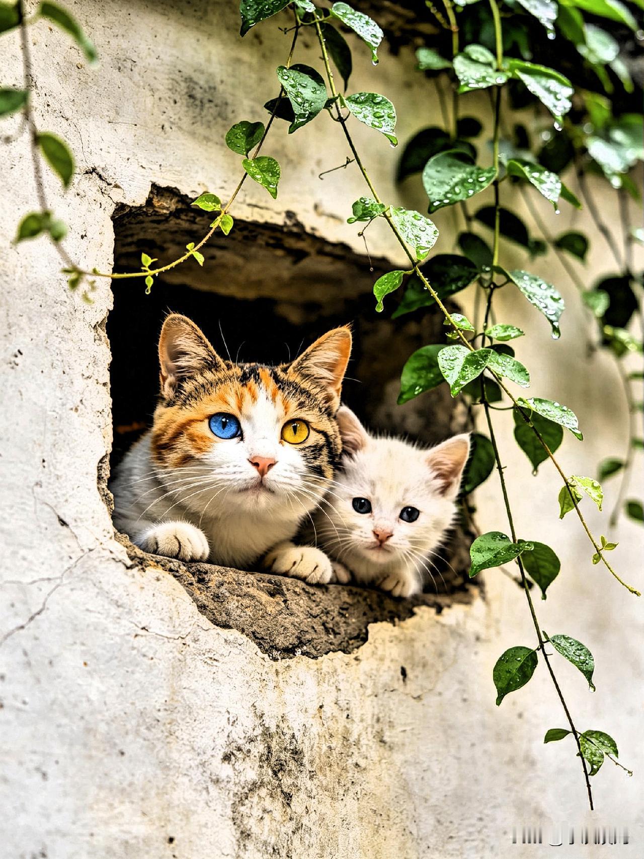 分享一只可爱的猫咪如果你遇到这么可爱呆萌的小猫，会不会收编。三花长得太好看了吧，