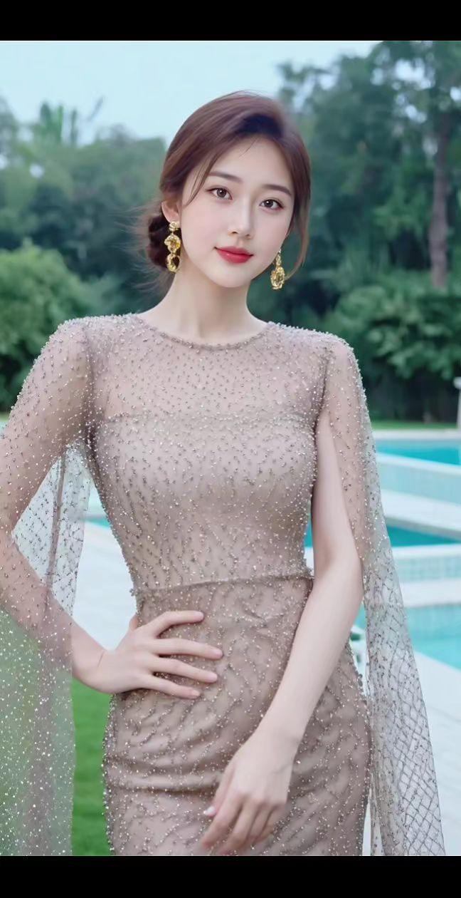 气质优雅时尚穿搭清纯甜美女孩肤白貌美气质佳