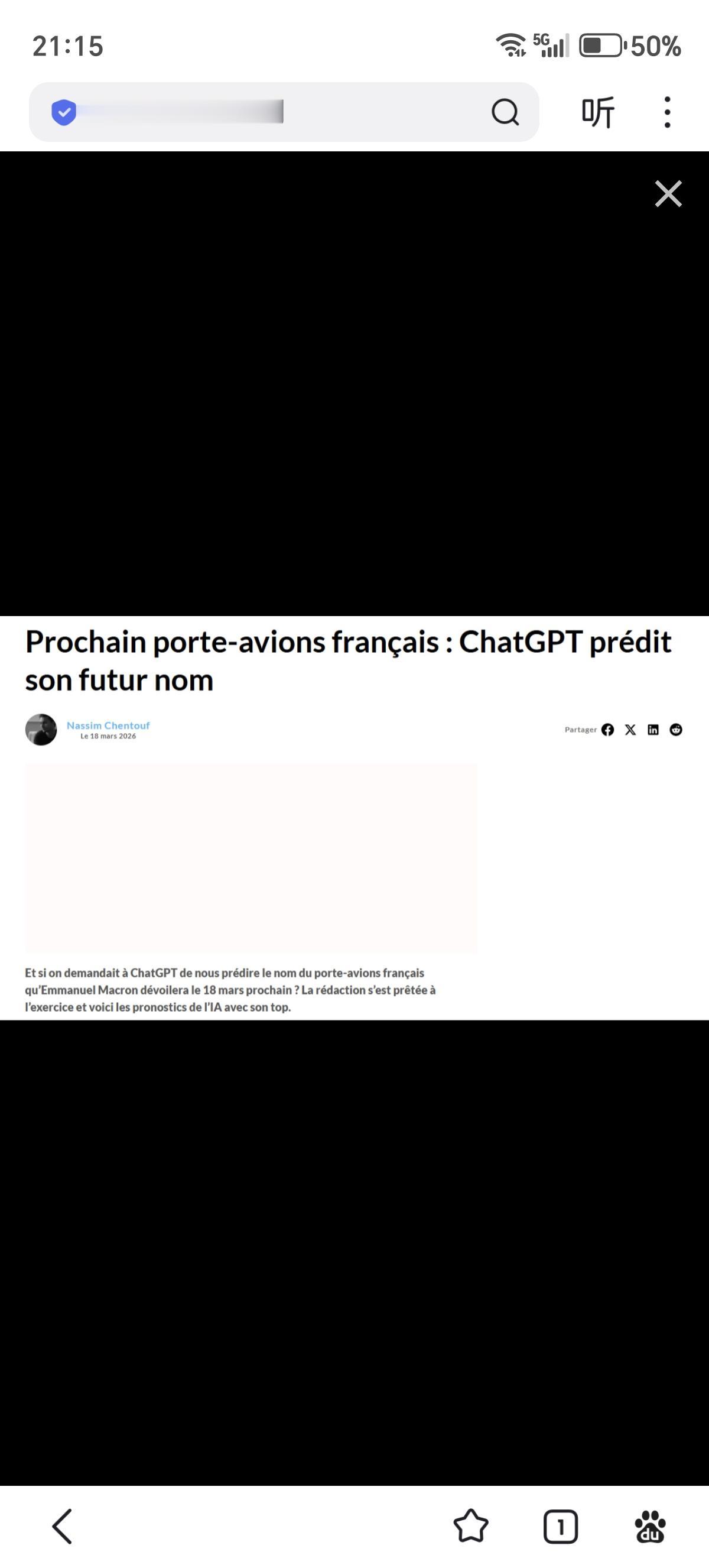 法国下一代航母命名揭晓在即，ChatGPT预测“克莱蒙梭”领跑！