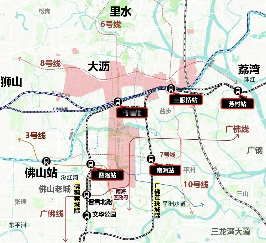 黄岐盐步近广州，却手无寸铁规划很好，执行很难。因为广州中心到大沥才几公里，太近