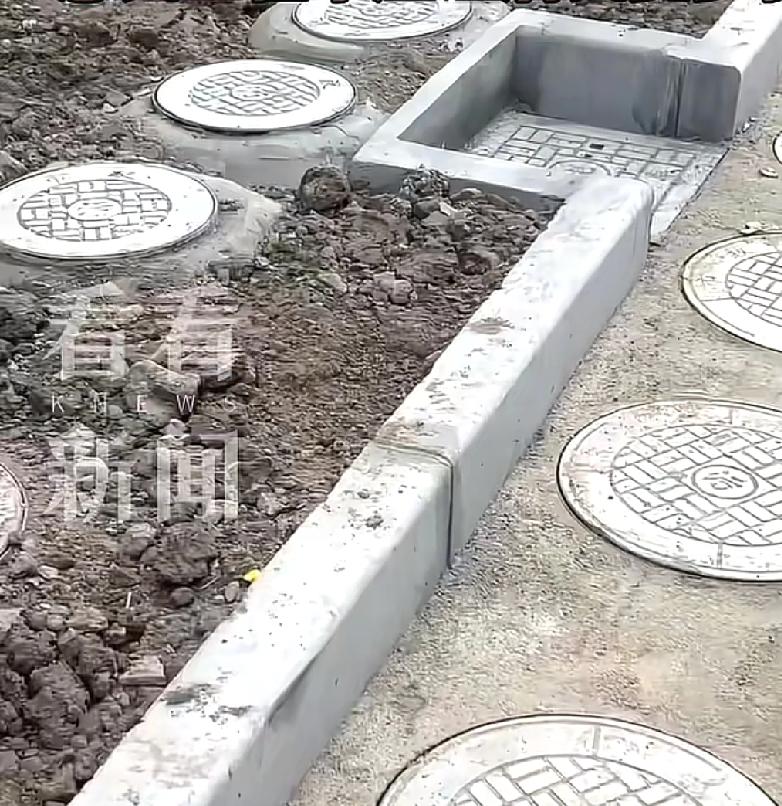 这种操作，就算在上海也是头一次见到上海一家小区楼下在进行线路改造，改造结束后，